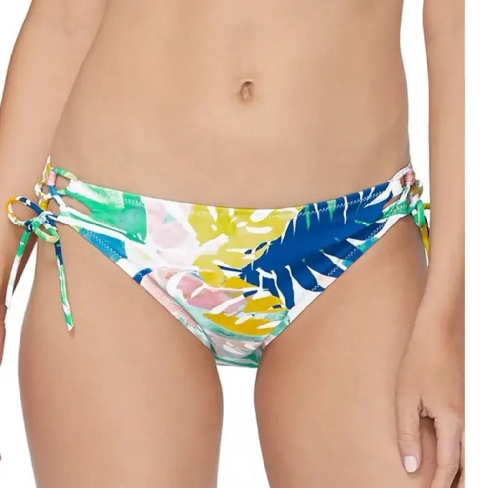 Raisins BLUE Juniors' Palm Bikini Swim Bottom Sm